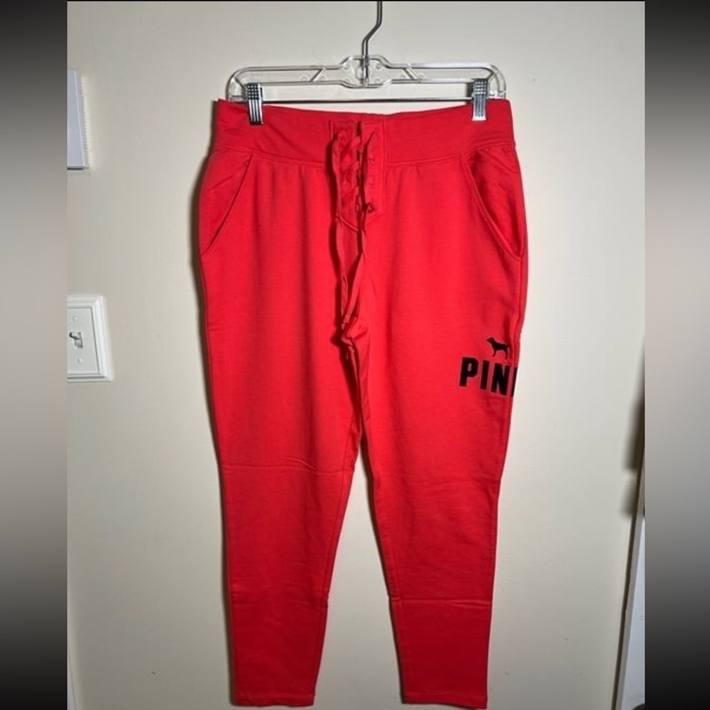 NWOT Victoria’s Secret pink lace up lounge pant